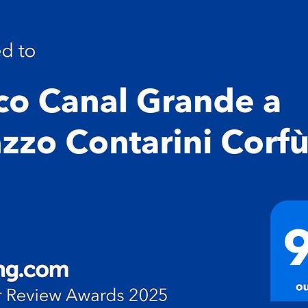 Attico Canal Grande A Palazzo Contarini Corfu Veneza Exterior foto